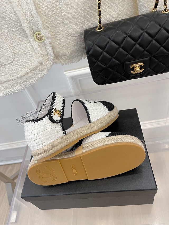 Chanel香奈兒2022春夏爆款高品質新款手工編織漁夫涼鞋 dx3006